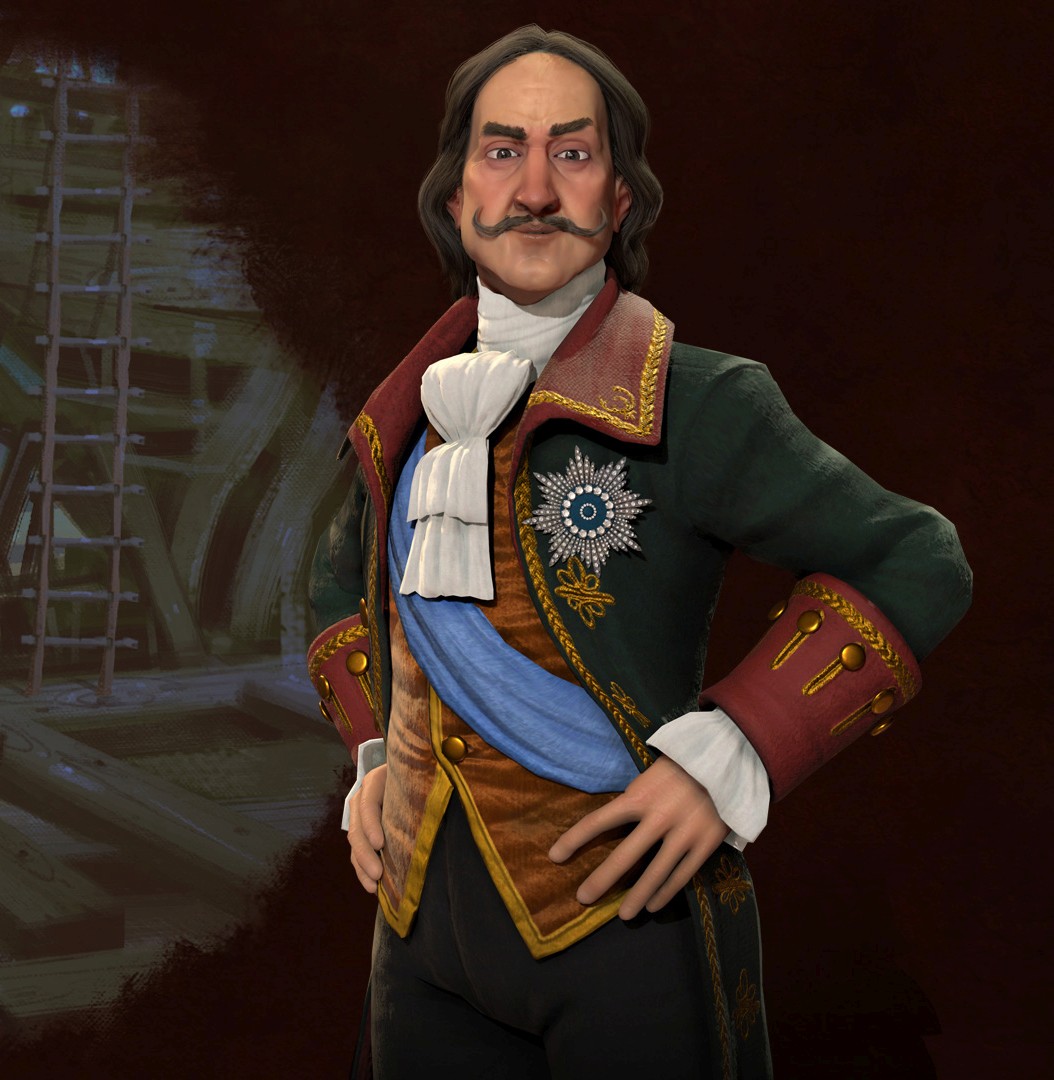 Peter the great s. Peter 1 Civ 6.